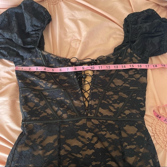 For Love & Lemons Violetta Lace Mini Dress - Picture 8 of 9